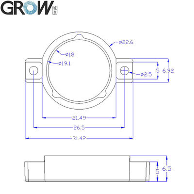 GROW GM861S/GM861S-LED/GM910S Black Plastic Bracket Easy Installation For GM861S/GM861S-LED/GM910S Barcode Scanner