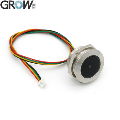 GROW GM60 Anel de controle LED de aço inoxidável Indicador de luz UART Interface 1D / 2D Código de barras QR Código de barras Leitor de módulo