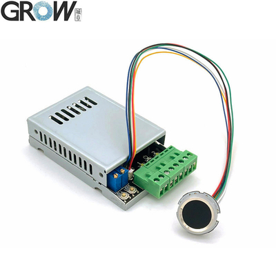 GROW K220+R502-A DC10-24V Placa de Controle de Acesso por Impressão Digital com Saída de Dois Relés e Administrador/Usuário 0.5s-60s-Relé Normalmente Aberto