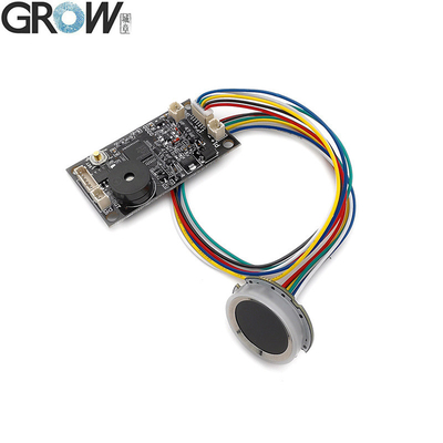 GROW KS200+R502-A 4*AA Bateria ou DC3.7V-6.5V Motor de saída Anel circular Indicador de luz Painel de controle de acesso de impressão digital