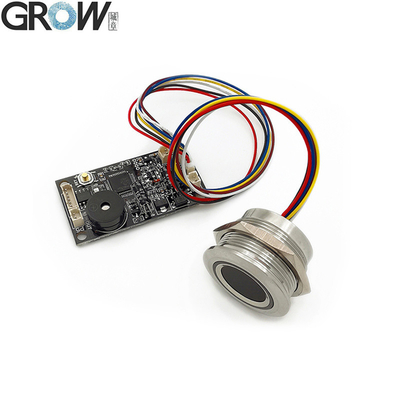 CRESCIMENTO KS200+R503 4*Bateria AA ou DC3.7V-6.5V Indicador Luminoso Anelar Controle de Acesso de Porta Placa de Controle de Acesso por Impressão Digital Capacitiva