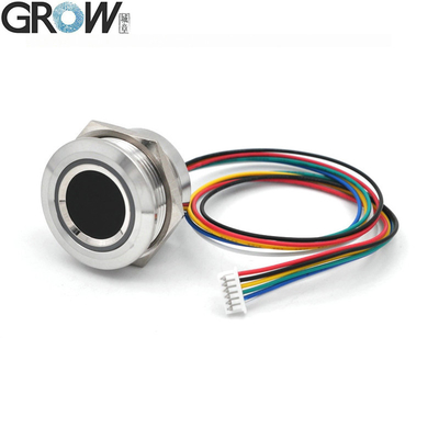 GROW R503-5V LED RGB DC5V UART Interface MX1.25-6pin Sensor de impressão digital de módulo capacitivo à prova d'água para Arduino Android